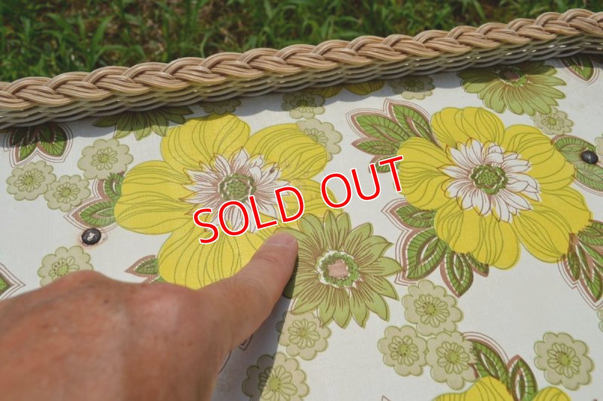 画像4: 70sレトロフラワー/ピクニック・ローテーブル パステルカラー (4)