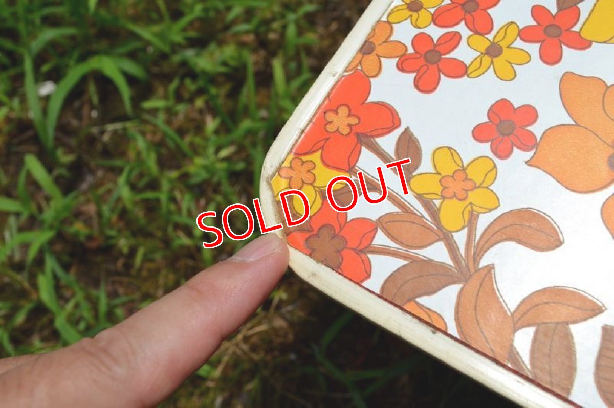 画像5: 70sレトロフラワー/ピクニック・ローテーブル ビビッドカラー (5)