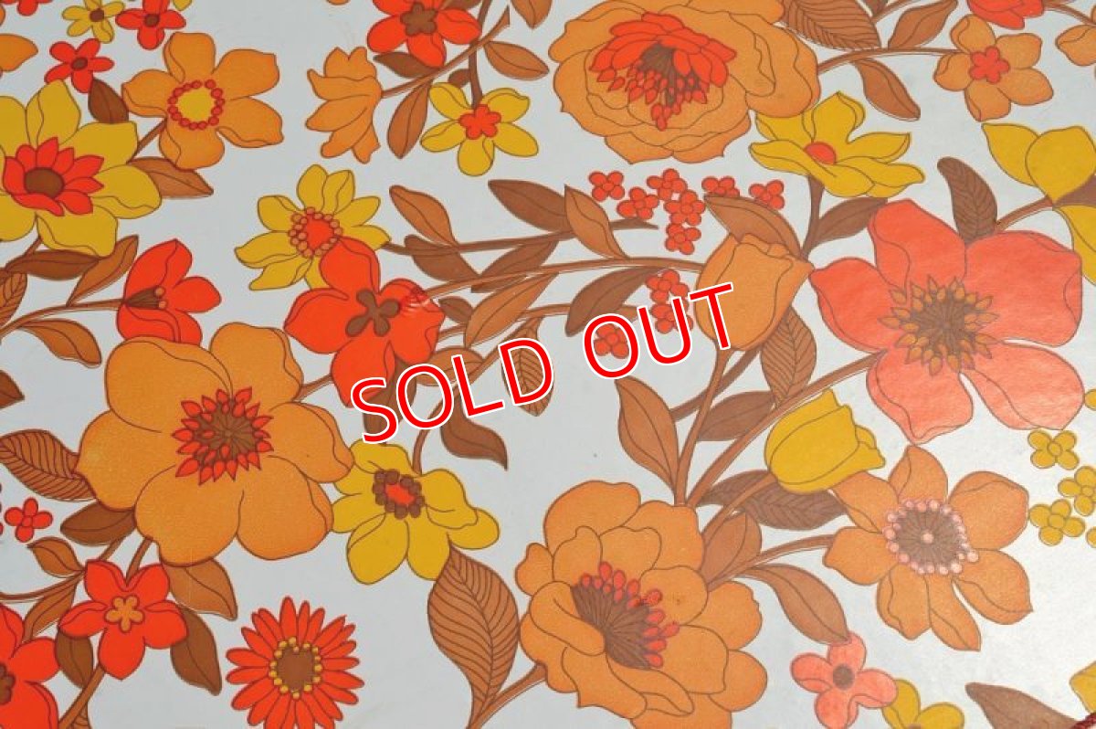 画像7: 70sレトロフラワー/ピクニック・ローテーブル ビビッドカラー (7)