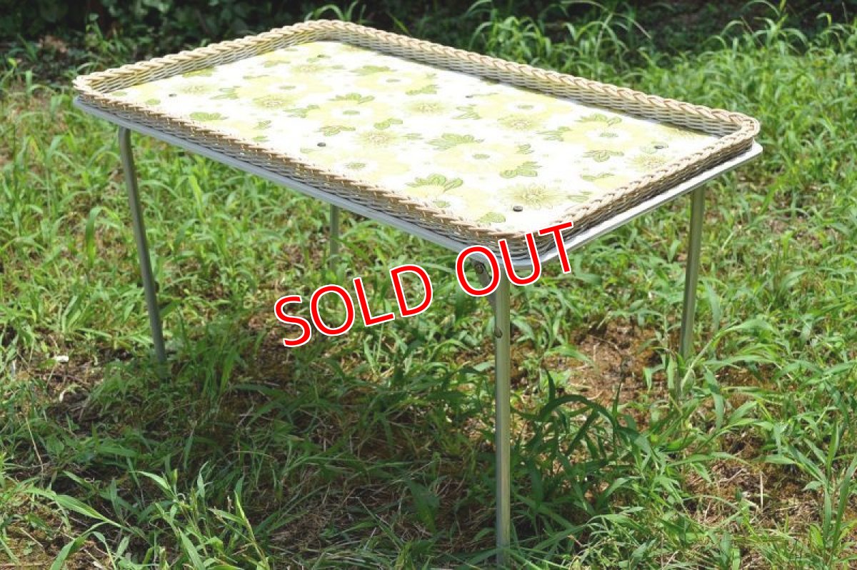 画像3: 70sレトロフラワー/ピクニック・ローテーブル パステルカラー (3)