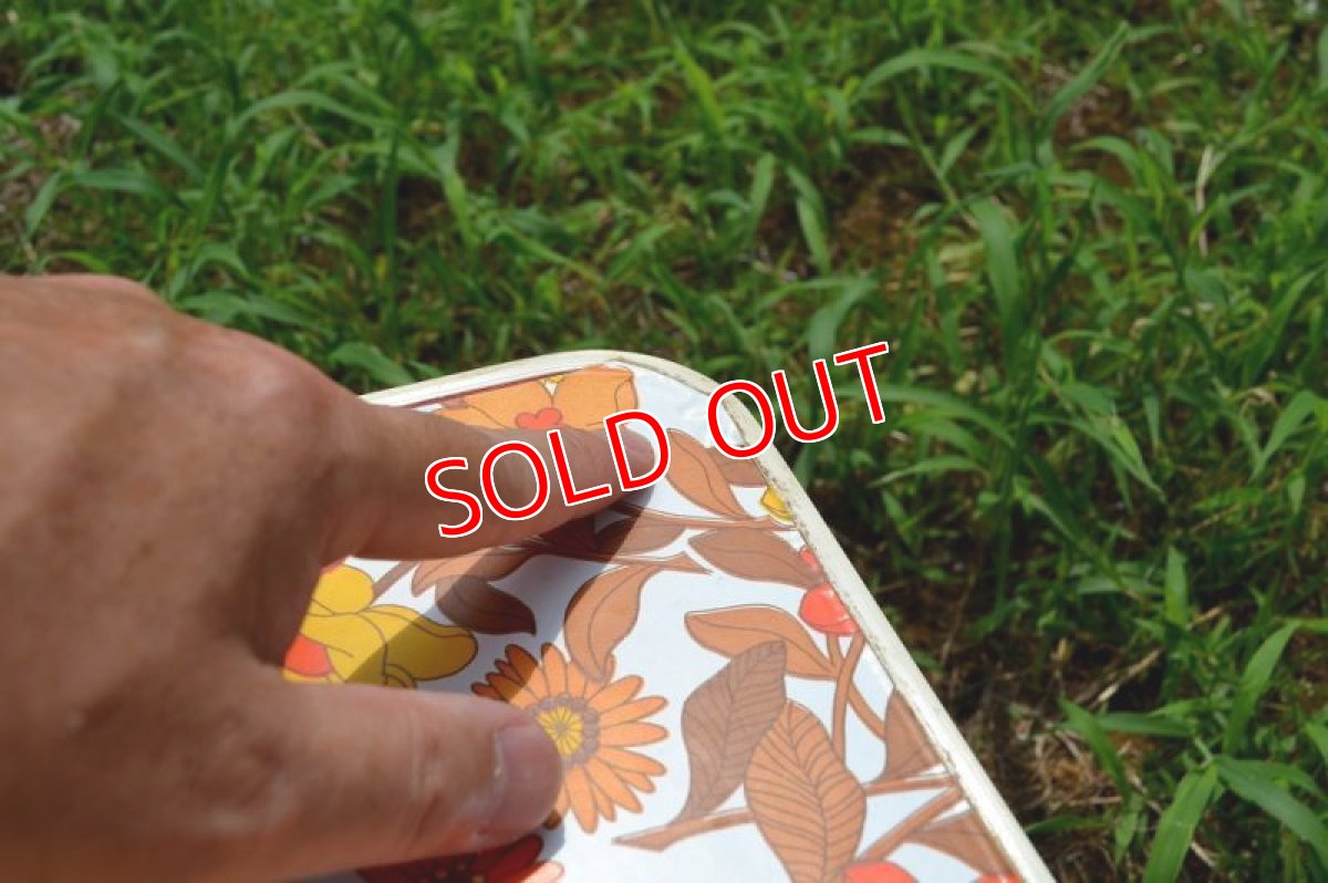 画像4: 70sレトロフラワー/ピクニック・ローテーブル ビビッドカラー (4)