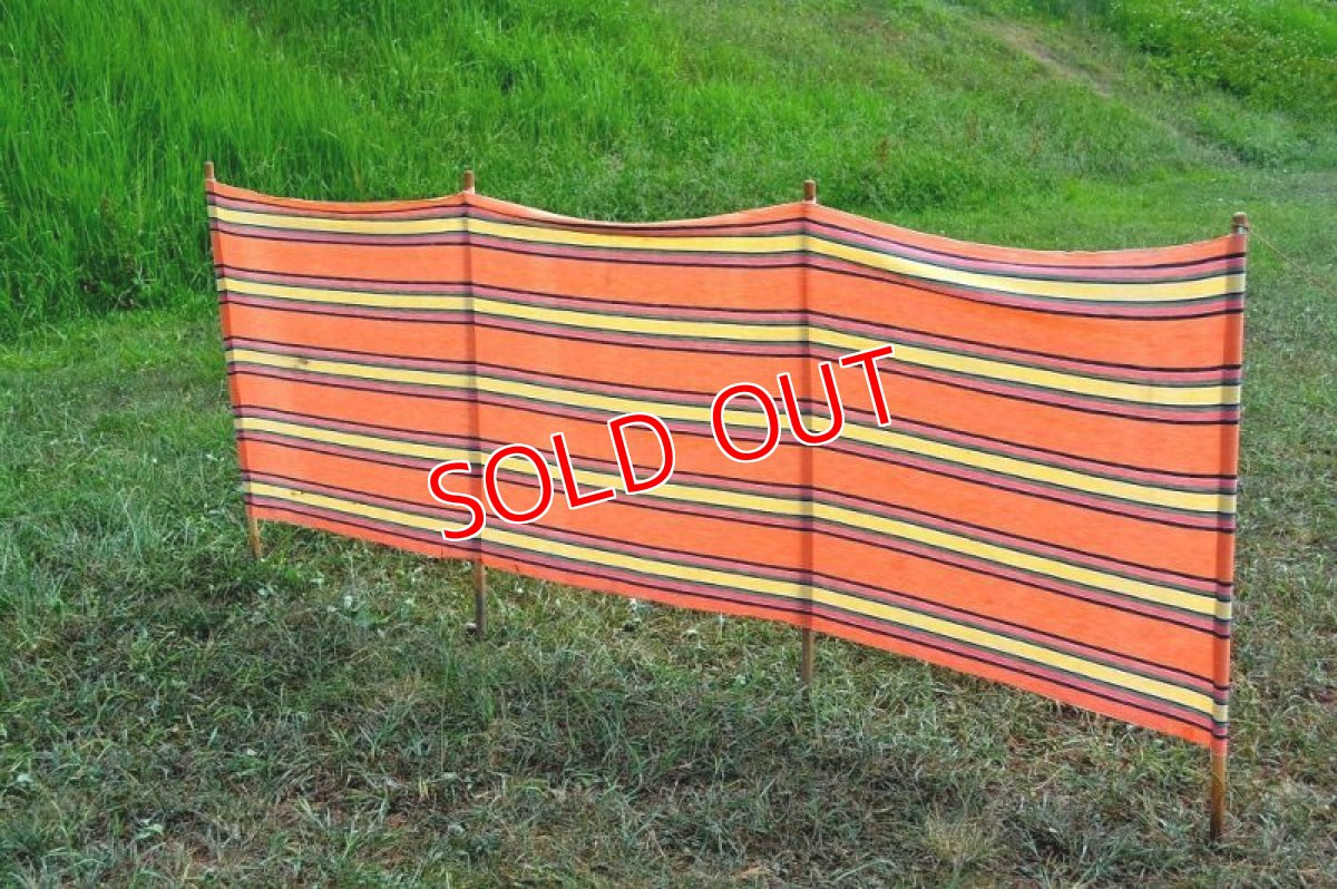 画像2: 70sヴィンテージ陣幕/オレンジ(2) (2)