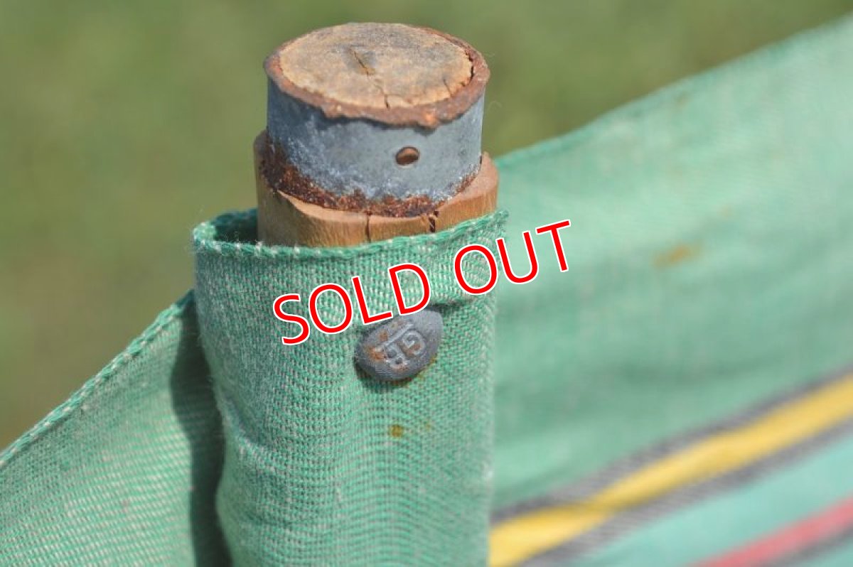 画像6: ７０ｓヴィンテージ陣幕/グリーン (6)