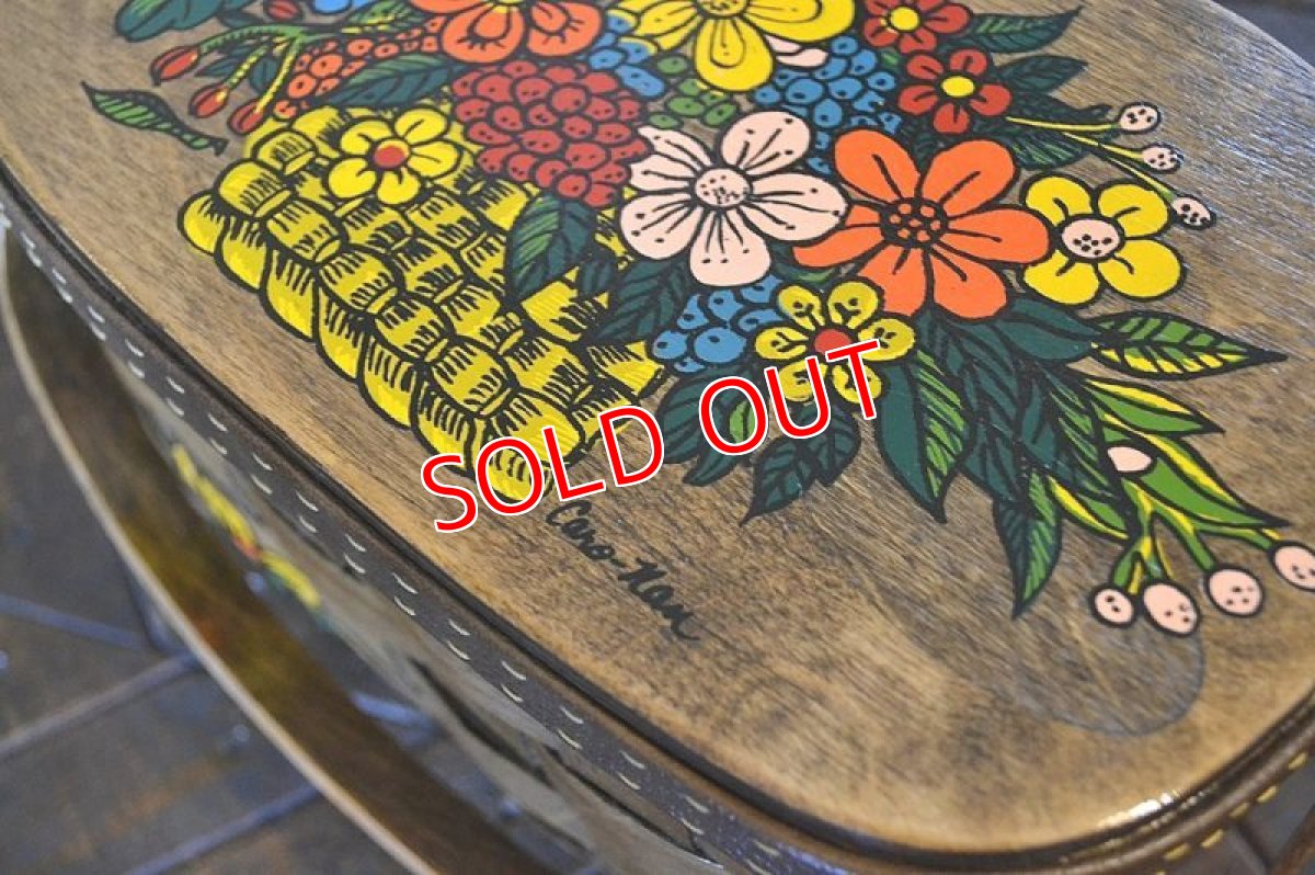 画像9: カロナンバスケット/レトロフラワー(1) (9)