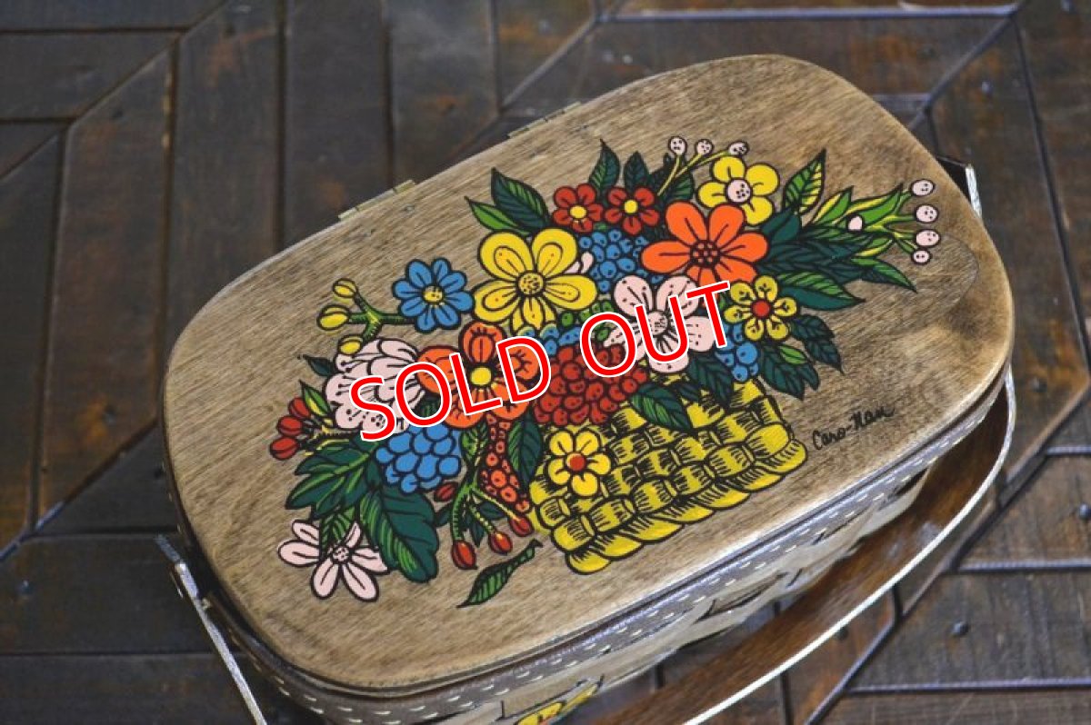 画像3: カロナンバスケット/レトロフラワー(1) (3)