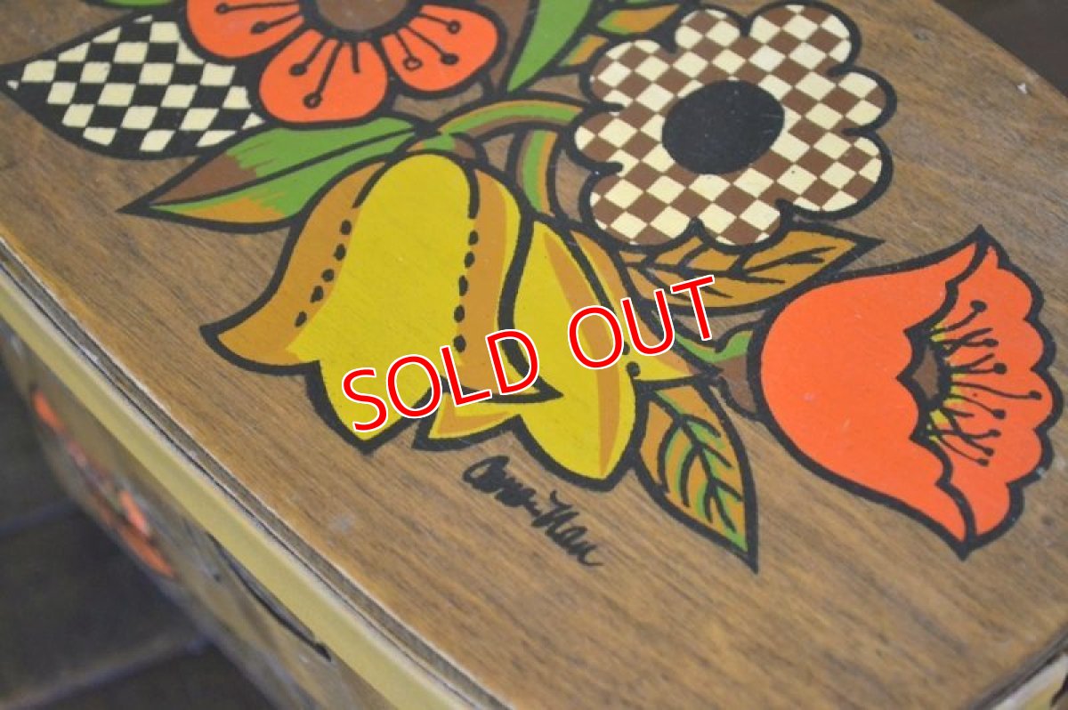 画像7: カロナンバスケット/レトロフラワー(2) (7)