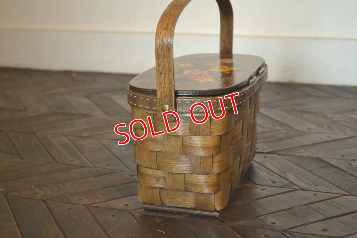 画像8: カロナンバスケット/レトロフラワー(1) (8)