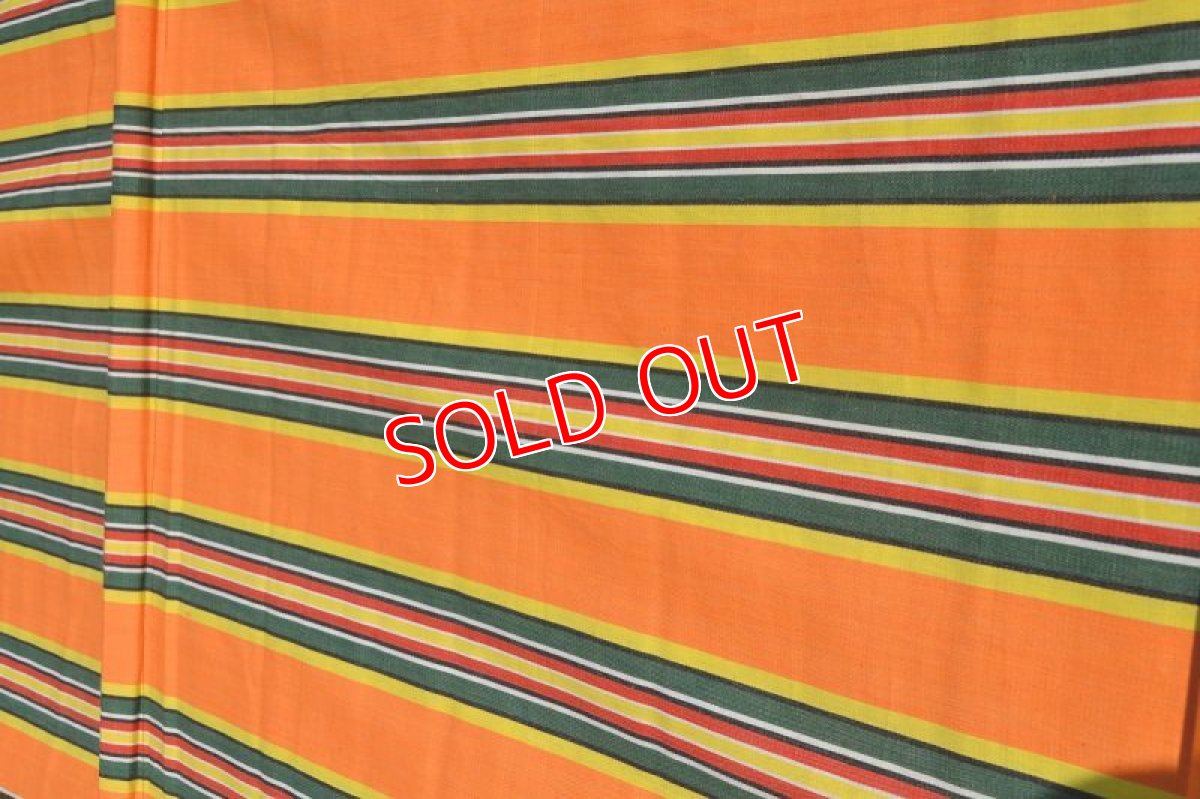 画像4: 70sヴィンテージ陣幕/(3)オレンジ×グリーン (4)