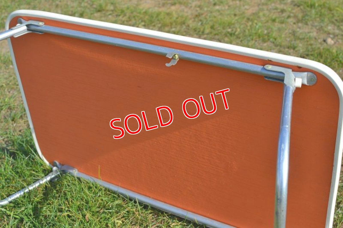 画像5: 70sアウトドアローテーブル/オレンジ (5)