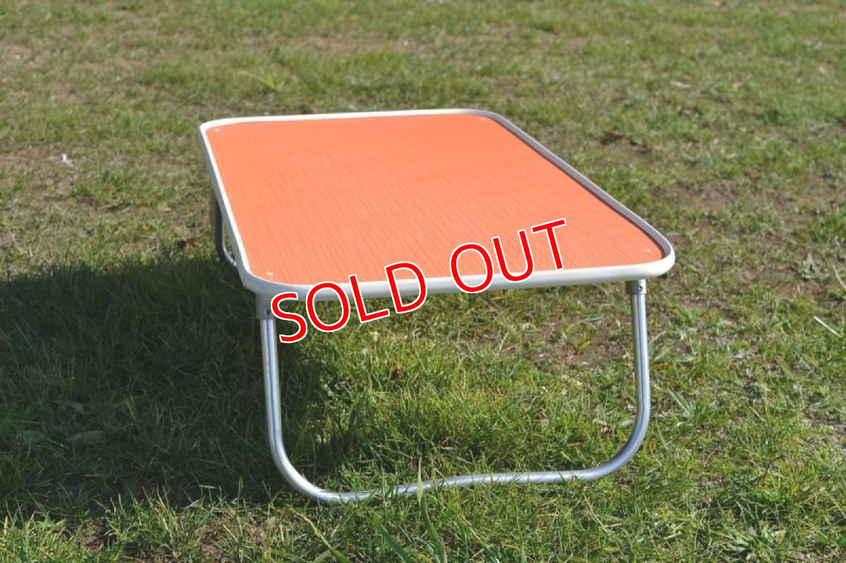 画像4: 70sアウトドアローテーブル/オレンジ (4)