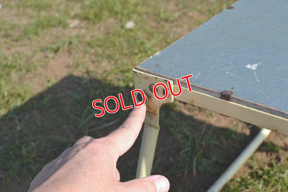 画像5: 60ｓアイアンフレーム/アウトドアローテーブル (5)