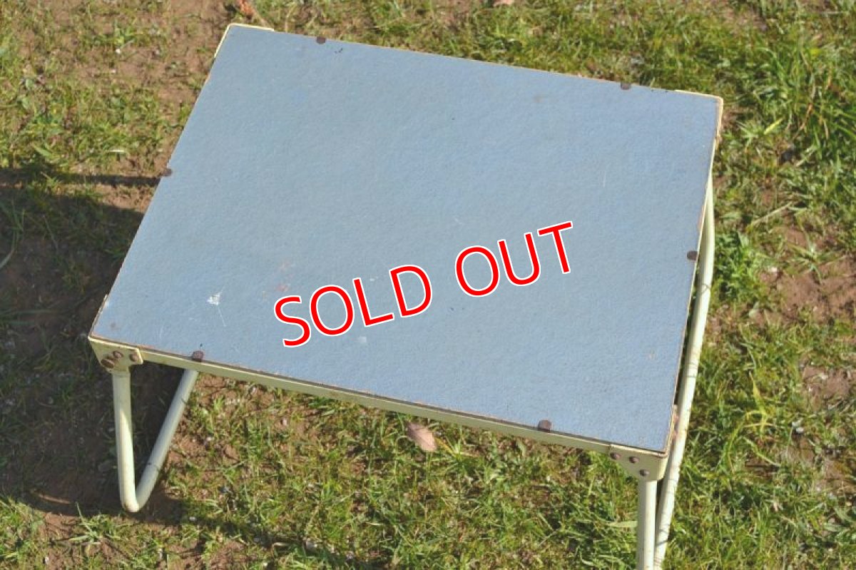 画像2: 60ｓアイアンフレーム/アウトドアローテーブル (2)