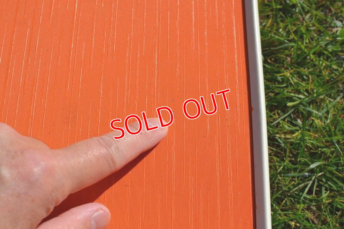 画像8: 70sアウトドアローテーブル/オレンジ (8)