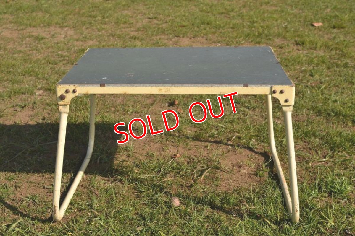 画像3: 60ｓアイアンフレーム/アウトドアローテーブル (3)