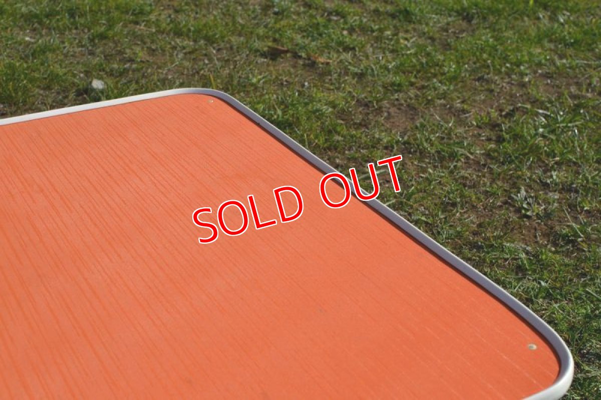 画像6: 70sアウトドアローテーブル/オレンジ (6)