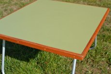 画像5: 60ｓ木製アウトドアローテーブル/グリーン (5)