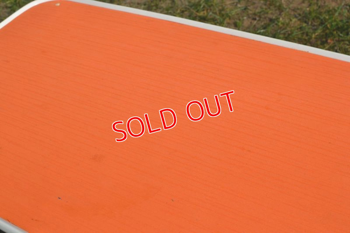 画像3: 70sアウトドアローテーブル/オレンジ (3)