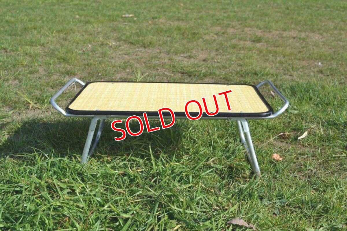 画像3: 70sアウトドア・ローテーブル/イエロー (3)