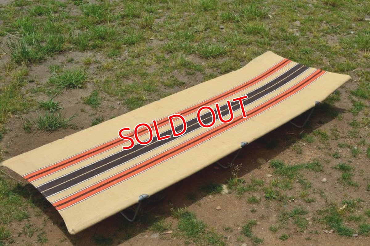 画像2: POUCHドイツ/キャンバスコット・ベージュ×ストライプ (2)