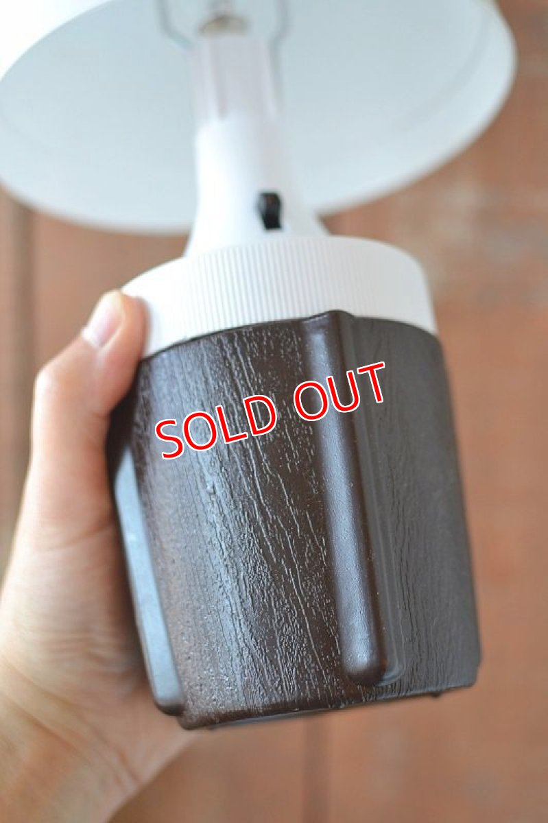 画像5: 80sHipwellポータブルテーブルランプ/ブラウン (5)