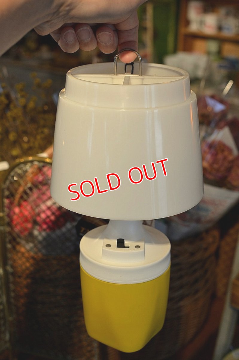 画像6: 70s RAY-O-VACポータブルテーブルランプ/イエロー (6)