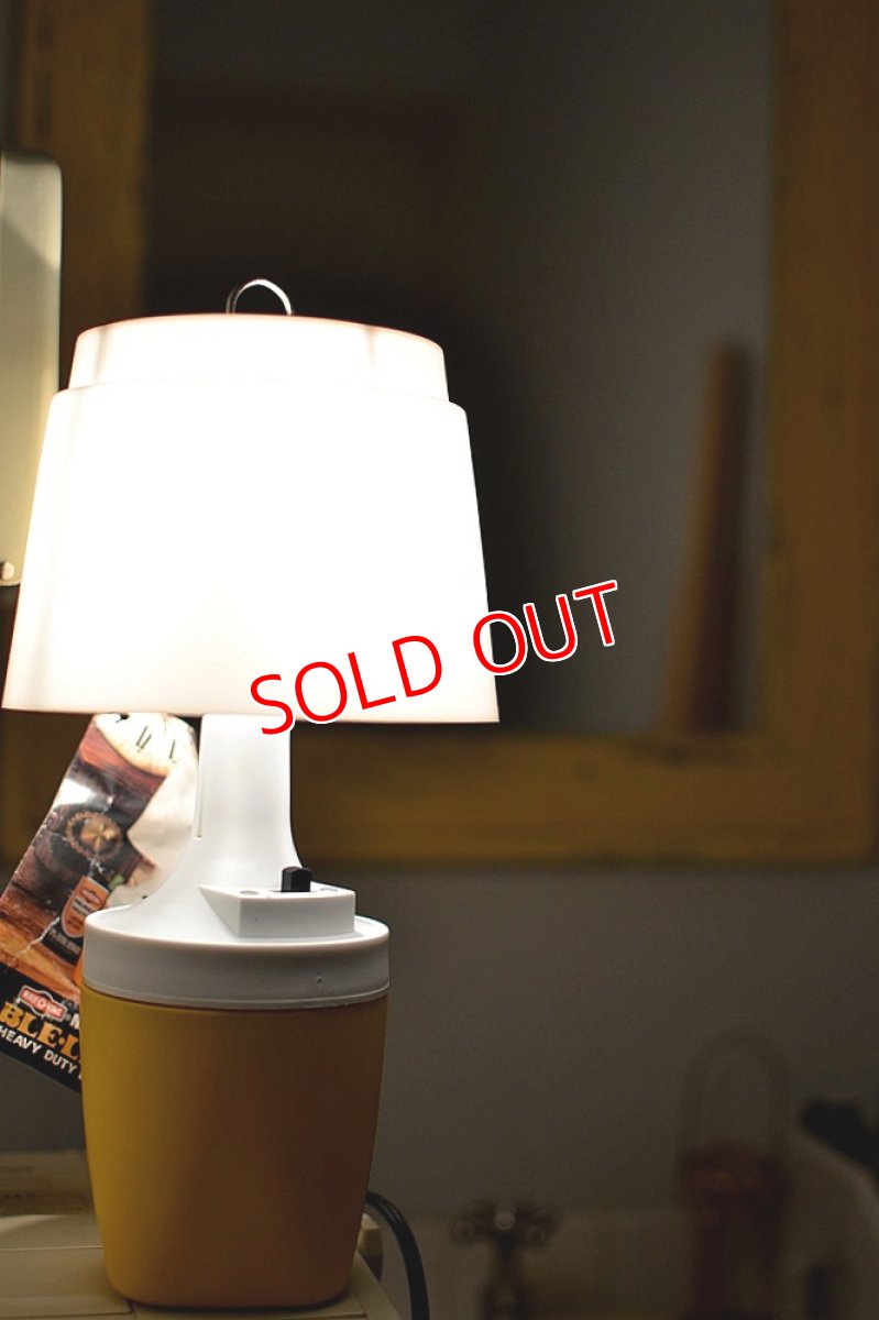 画像7: 70s RAY-O-VACポータブルテーブルランプ/イエロー (7)