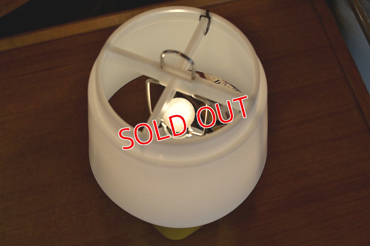 画像5: 70s RAY-O-VACポータブルテーブルランプ/イエロー (5)