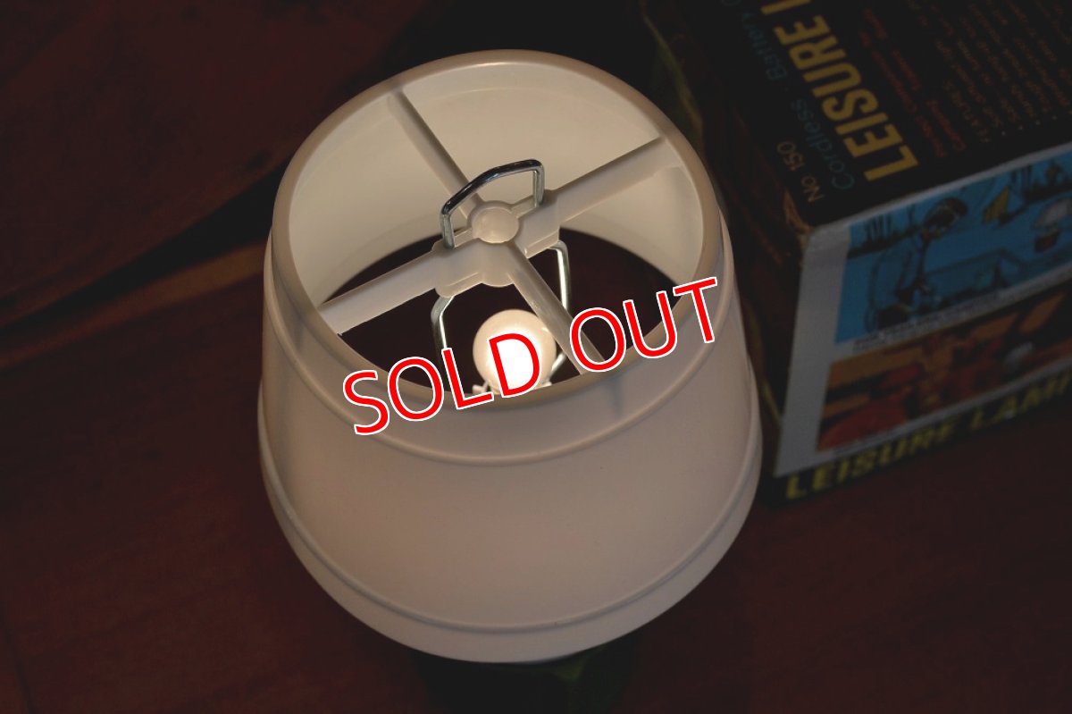 画像5: US70sポータブルテーブルランプ・レジャーランプ/アボガドグリーン (5)