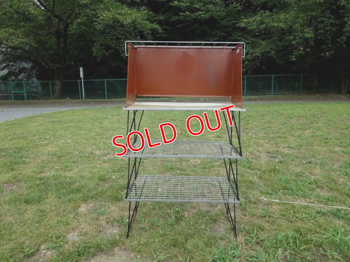 画像2: 70s Hago社キャンプキッチン/ブラウン×シルバー (2)