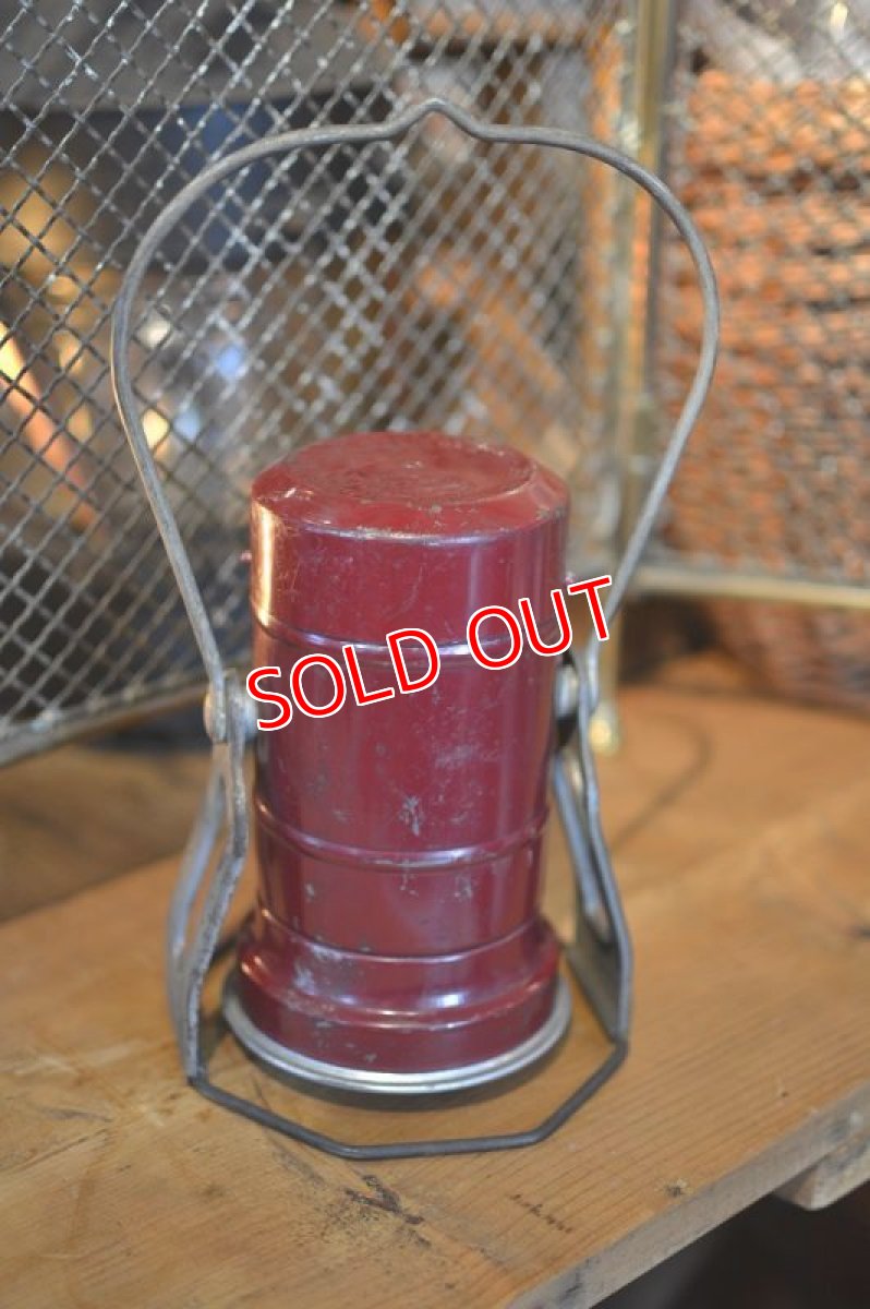 画像6: 50sエコライト社バッテリー式ライト/ワインレッド (6)