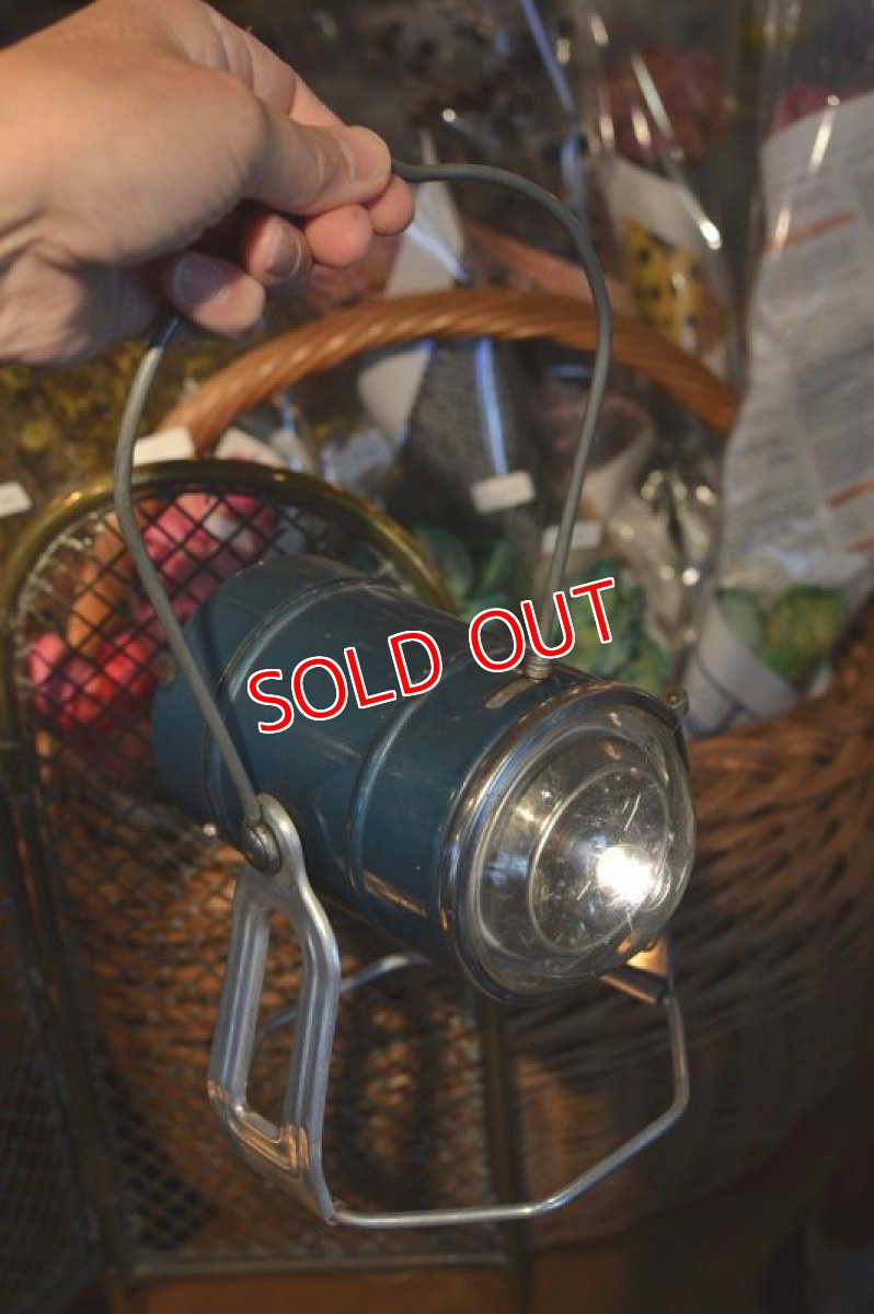 画像9: 50sエコライト社バッテリー式ライト/オーシャンブルー (9)