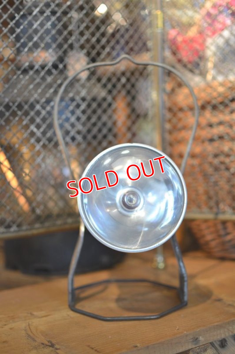 画像4: 50sエコライト社バッテリー式ライト/ワインレッド (4)