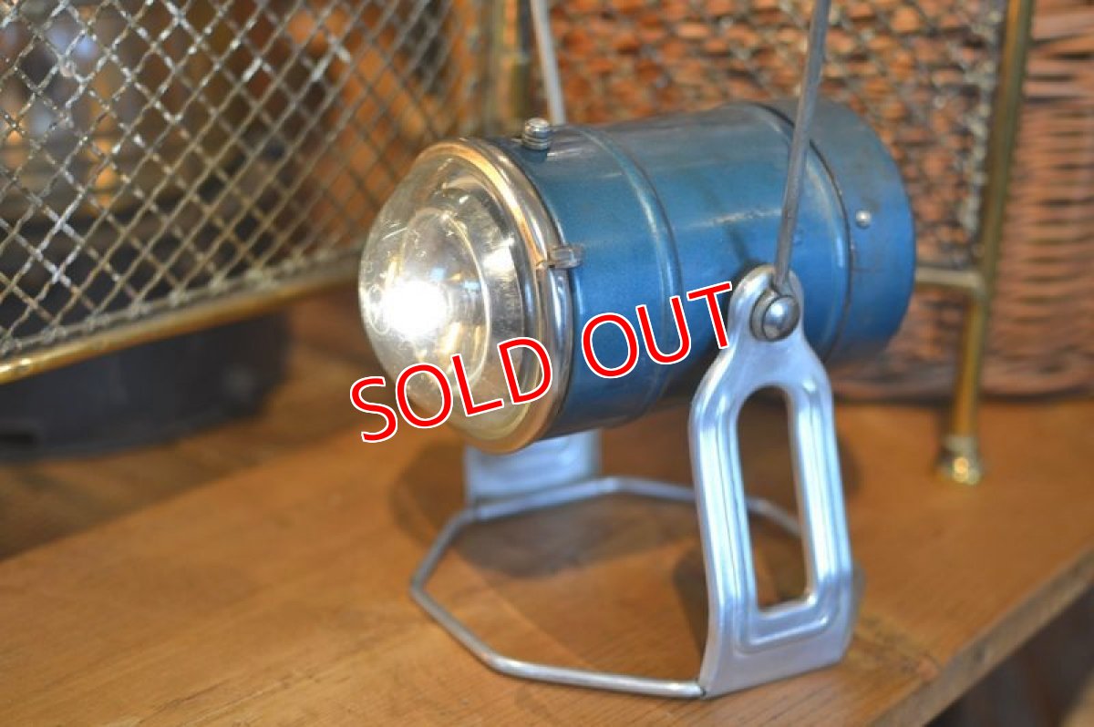 画像8: 50sエコライト社バッテリー式ライト/オーシャンブルー (8)