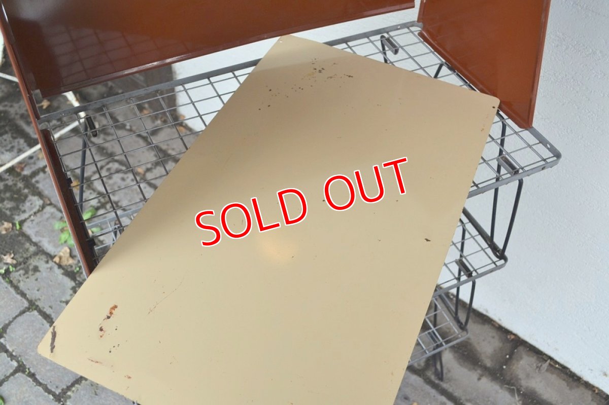 画像8: 70s Hago社キャンプキッチン/ブラウン×シルバー (8)