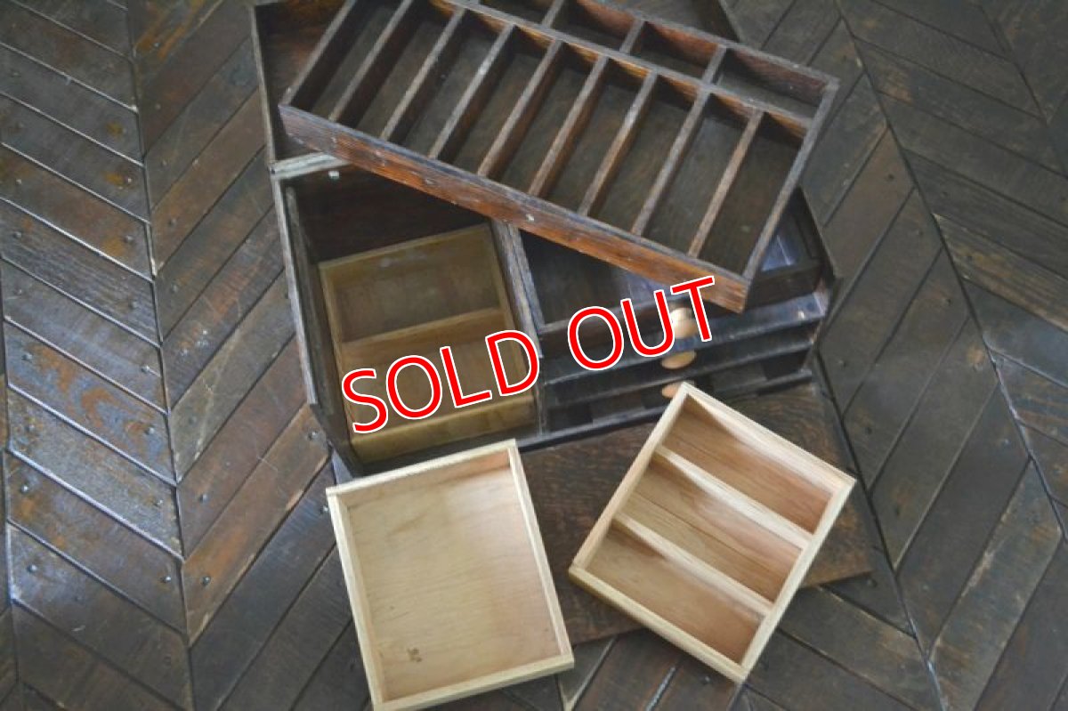 画像10: US50s木製タックルボックス (10)