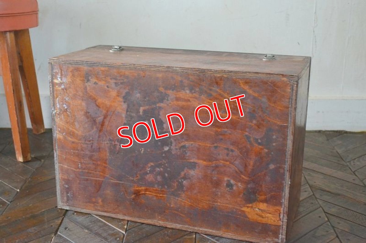 画像6: UK50s木製ツールボックス (6)