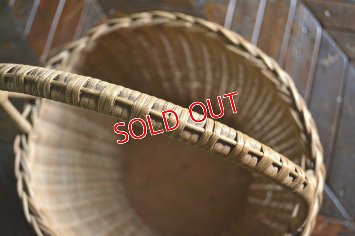 画像7: UKヴィンテージ・丸型バスケット (7)