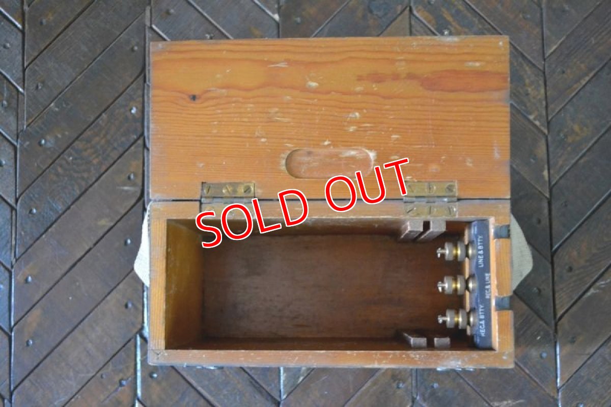 画像7: UKヴィンテージ・ミリタリー木製テレホンボックス (7)