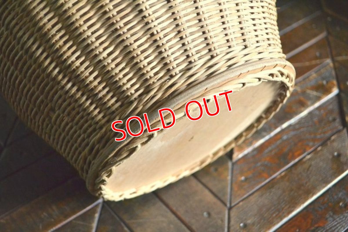 画像6: UKヴィンテージ・丸型バスケット (6)