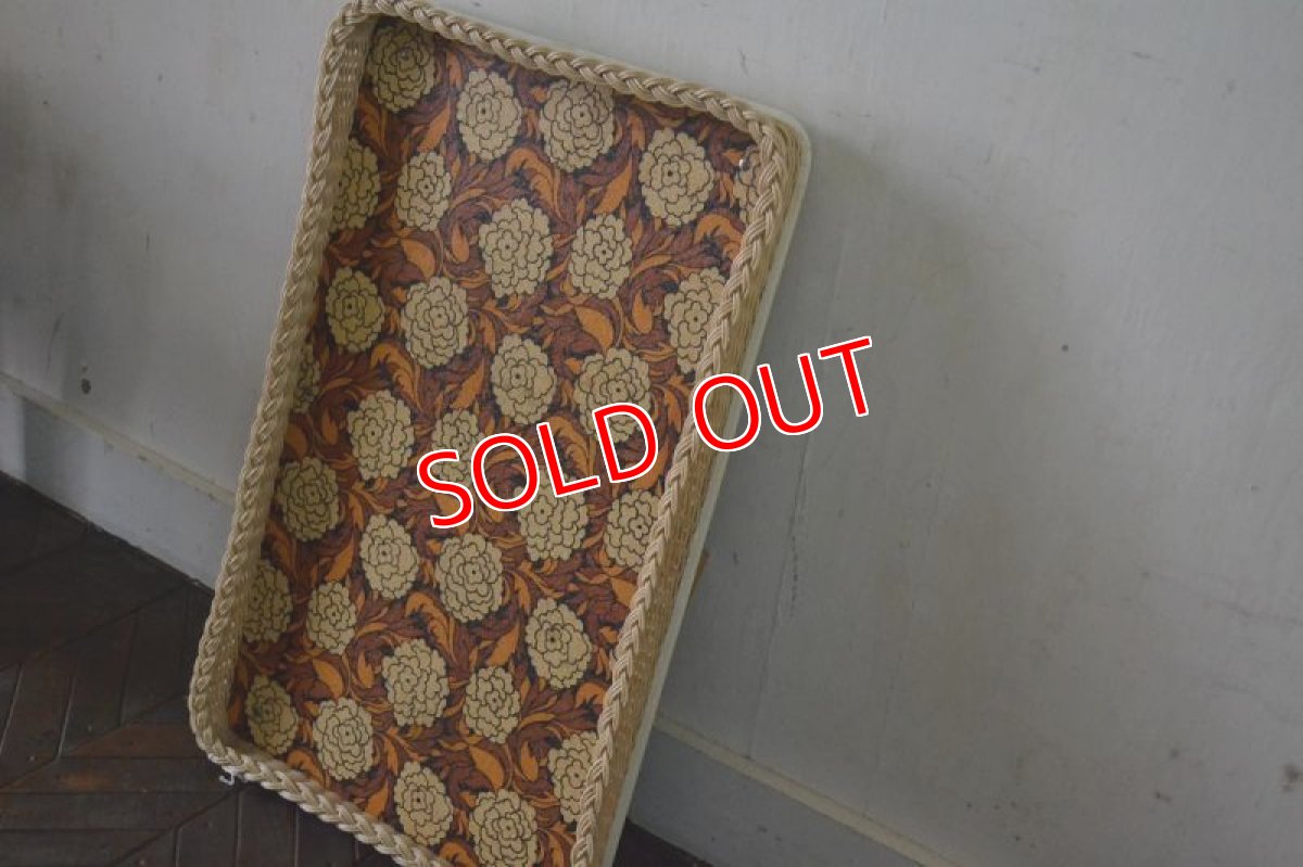 画像7: 70sレトロフラワートレーテーブル (7)