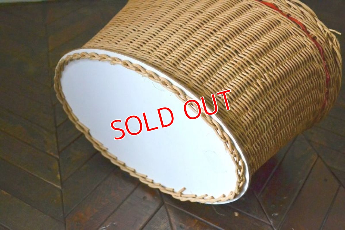 画像9: UKヴィンテージ・ショッピングバスケット/レッドライン (9)