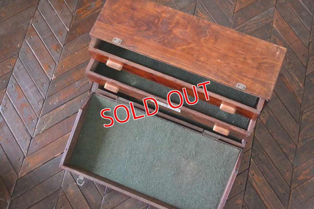 画像10: UK50s木製ツールボックス (10)