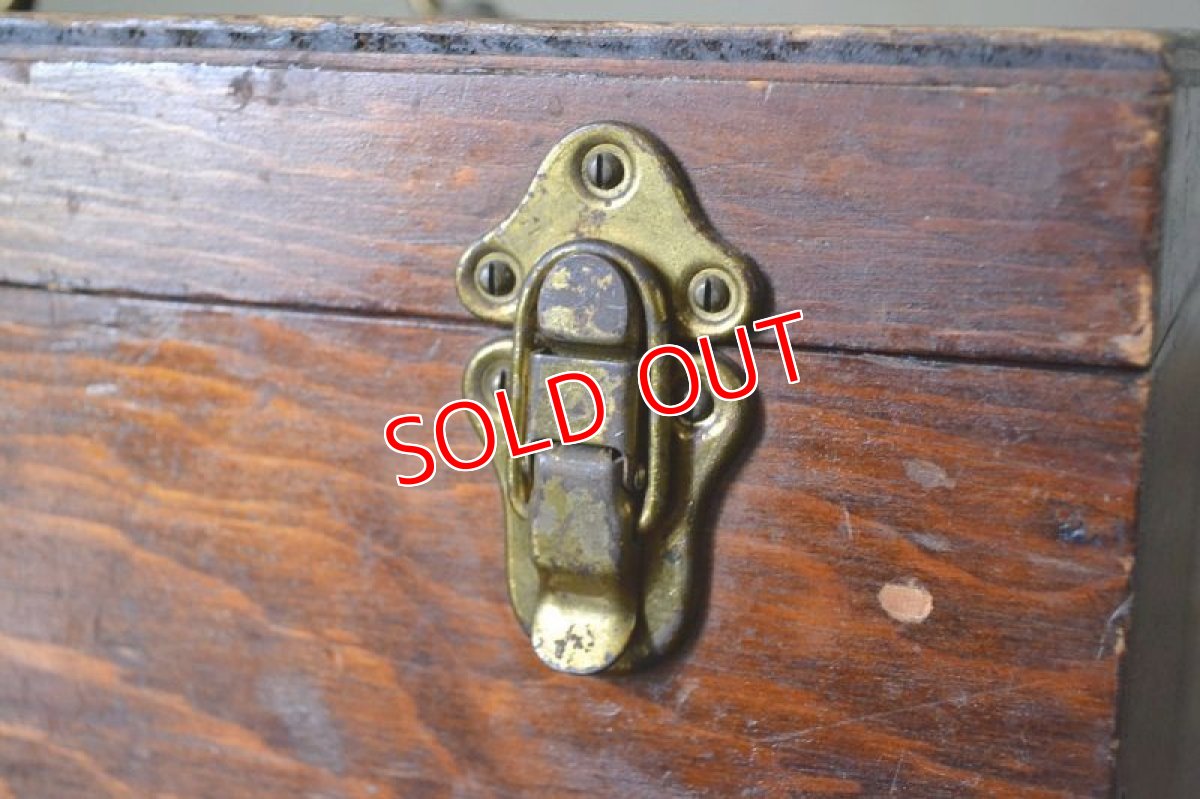 画像5: US50s木製タックルボックス (5)