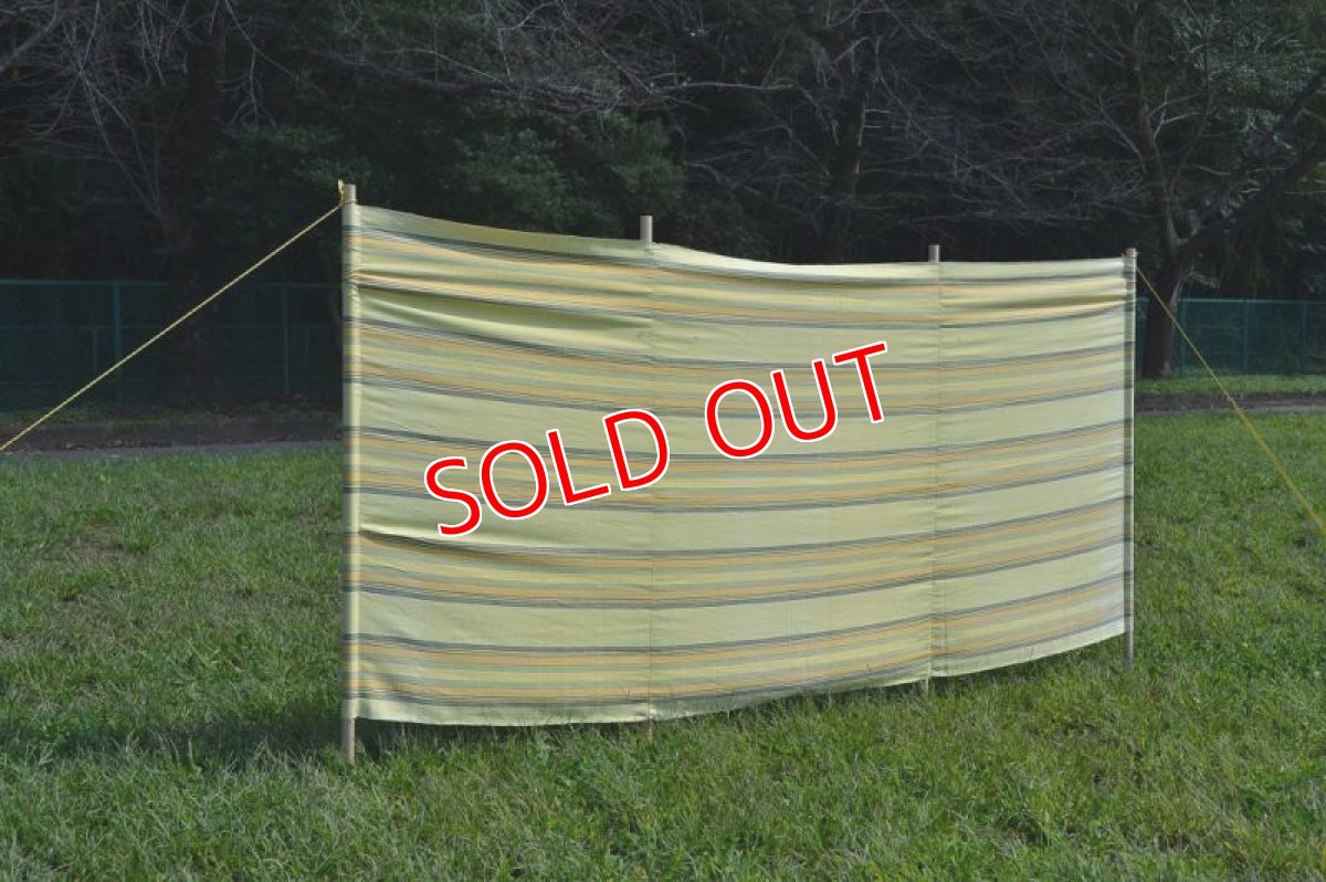 画像2: 70sヴィンテージ陣幕/イエロー (2)