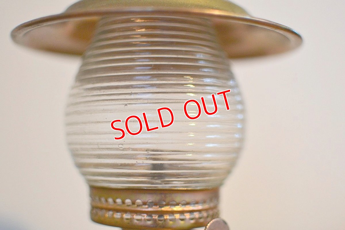 画像5: 60sボーダーエンボスホヤガラスオイルランプ (5)