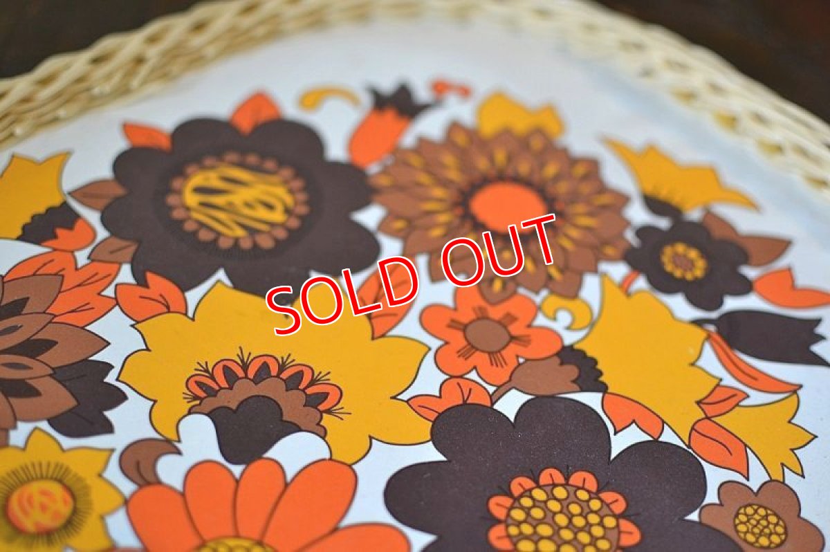 画像3: UK７０sレトロフラワー・ティートレー (3)