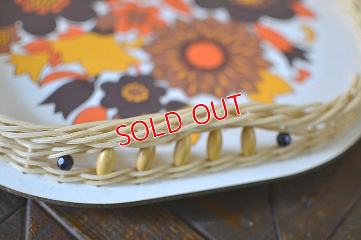 画像4: UK７０sレトロフラワー・ティートレー (4)