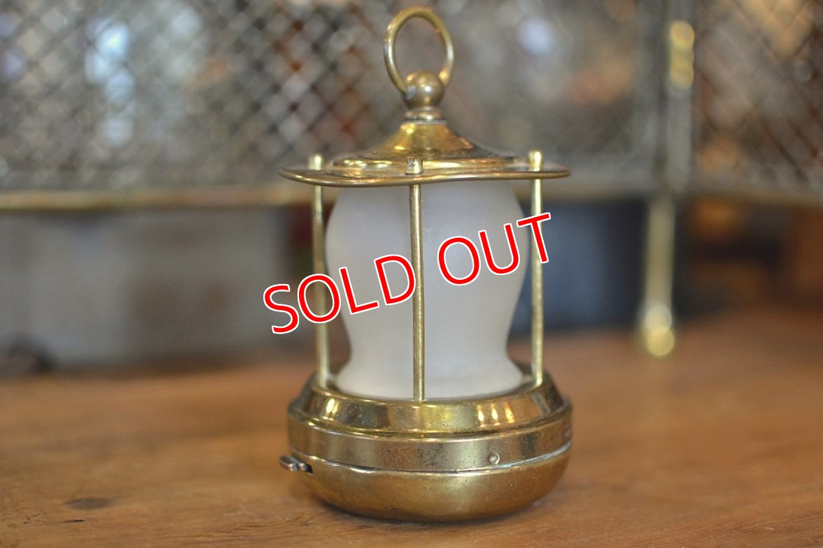 画像2: 40s BOND社 真鍮ハンギングランタン (2)