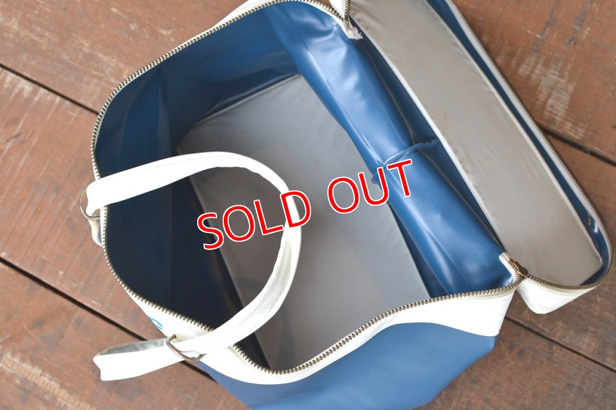 画像7: 70s BOAC英国海外航空ミニクーラーバッグ (7)