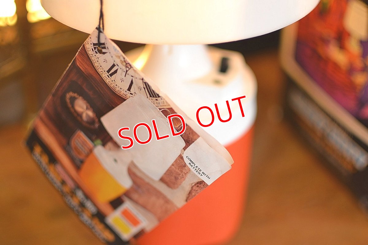 画像2: 70s RAY-O-BACポータブルテーブルランプ/オレンジ (2)